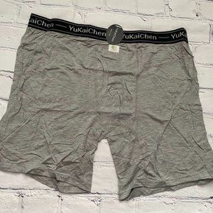 YuKaiChen Soft Bamboo Fiber Underwear Long Boxer